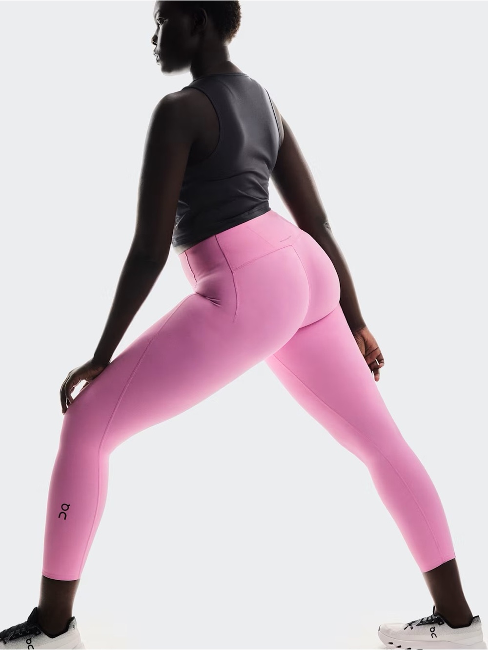 ON Studio Tights 7/8 - Raspberry - Picture 3 of 16